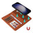 For Samsung Galaxy S24 Magnetic Case BETOPNICE Detachable PU Leather Phone Cover with Strap - Brown - 3