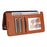 For Samsung Galaxy S24 Magnetic Case BETOPNICE Detachable PU Leather Phone Cover with Strap - Brown - 5