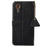 For Samsung Galaxy Xcover7 RFID Blocking Phone Case Genuine Cow Leather Cover - Black - 7