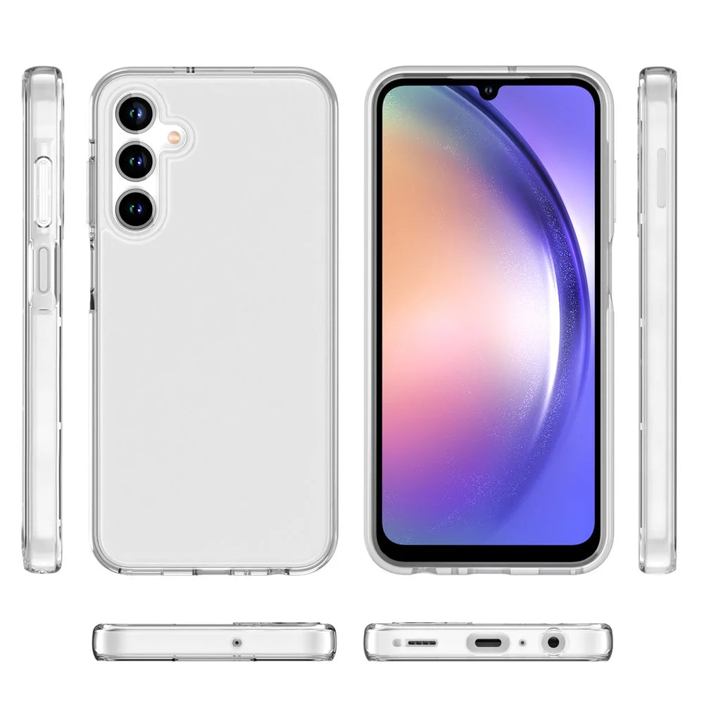 For Samsung Galaxy A55 5G HD Transparent Phone Case PC+TPU Slim-Fit Phone Cover - 7