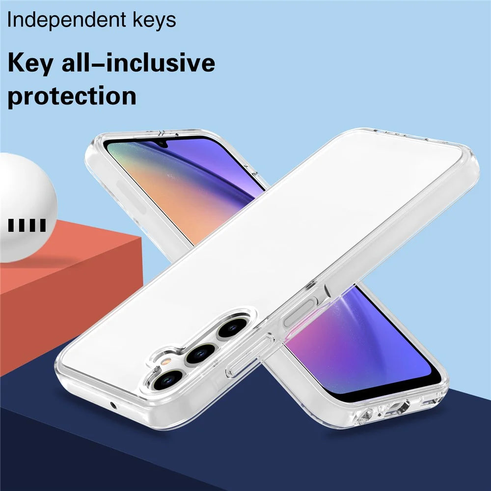 For Samsung Galaxy A55 5G HD Transparent Phone Case PC+TPU Slim-Fit Phone Cover - 2