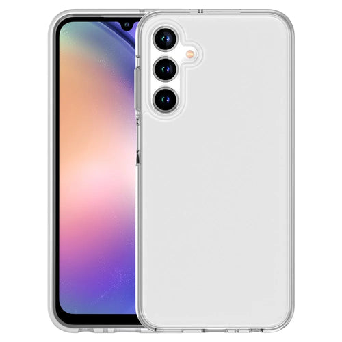 For Samsung Galaxy A35 5G Clear Case Hard PC + Soft TPU Anti-Scratch Phone Cover - Transparent - 1