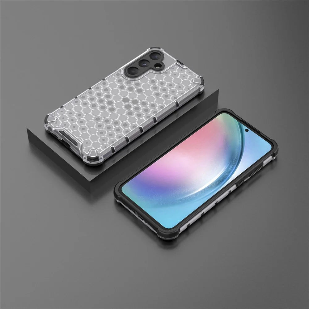 For Samsung Galaxy A55 5G Case Anti-drop Protective Cell Phone Cover - Grey - 3