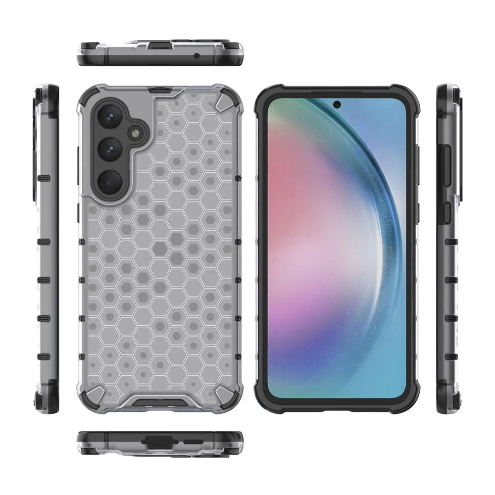 For Samsung Galaxy A55 5G Case Anti-drop Protective Cell Phone Cover - Grey - 4