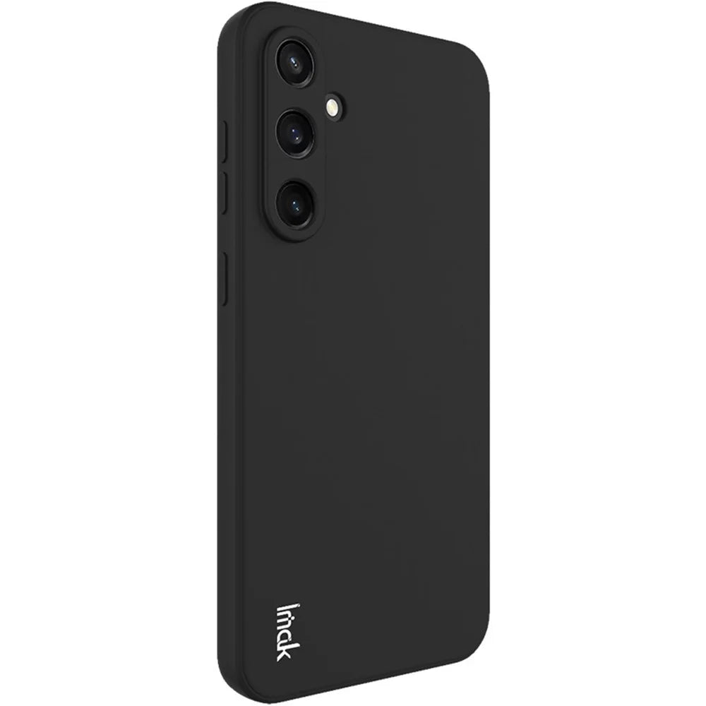IMAK UC-4 Series for Samsung Galaxy S23 FE TPU Case Straight Edge Phone Back Cover - Black - 5