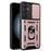 For Samsung Galaxy A35 5G Case Slim-Fit PC+TPU Kickstand Protective Back Shell - Rose Gold - 1
