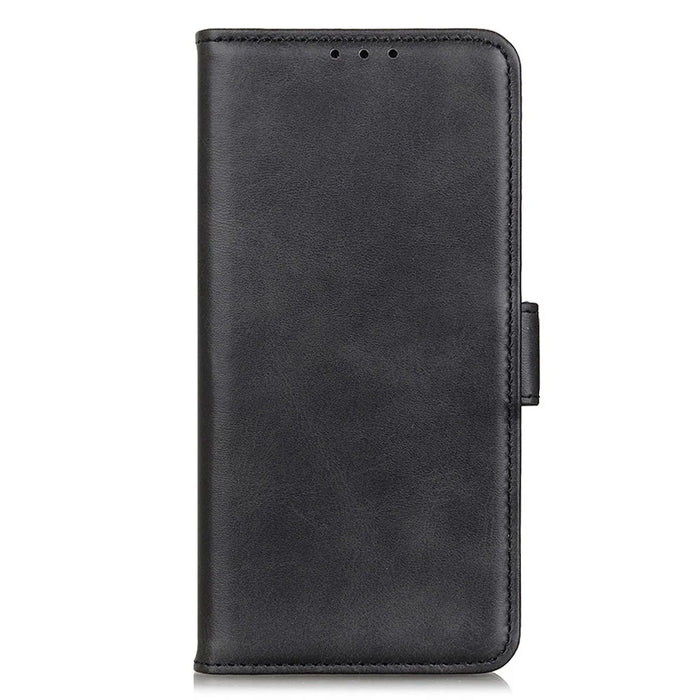 For Samsung Galaxy Xcover7 Leather Folio Wallet Case Stand Protective Flip Phone Cover - Black - 5