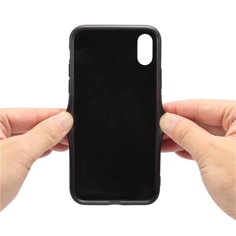 For iPhone X / XS Cell Phone Case Crocodile Textured PU Leather+PC+TPU Back Cover - Black - 5