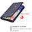For Samsung Galaxy A55 5G Cell Phone Case Glitter PU Leather Stand Card Slots Cover - Black - 5