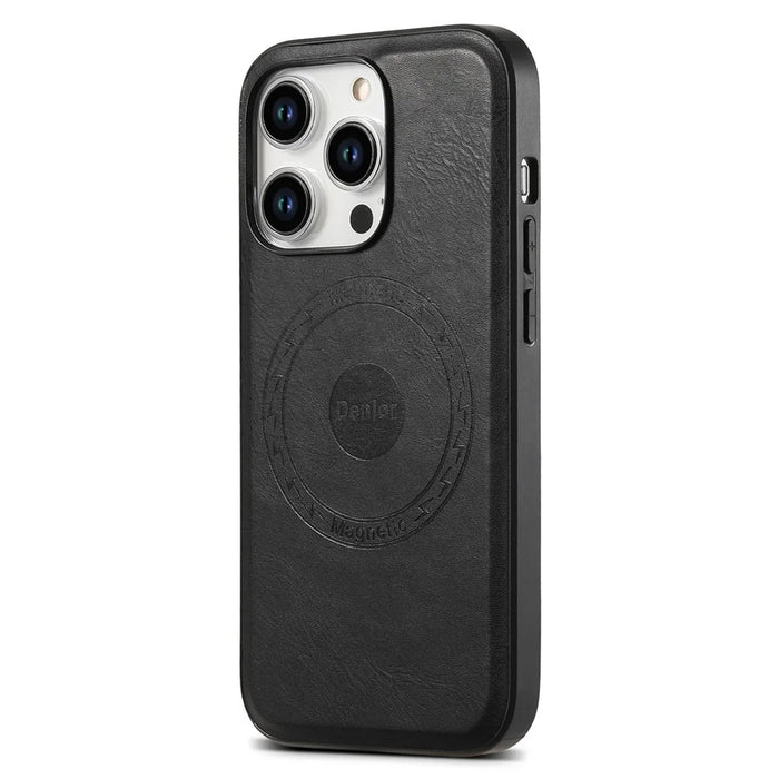 DENIOR For iPhone 15 Pro Phone Case Compatible with MagSafe Anti-Scratch Phone Cover - Black - 1