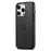 DENIOR For iPhone 15 Pro Max Magnetic Phone Case PU Leather Coated TPU+PC Cover - Black - 1