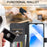 LC.IMEEKE For Samsung Galaxy A55 5G Phone Case PU Leather Wallet Flip Cover - Black - 6