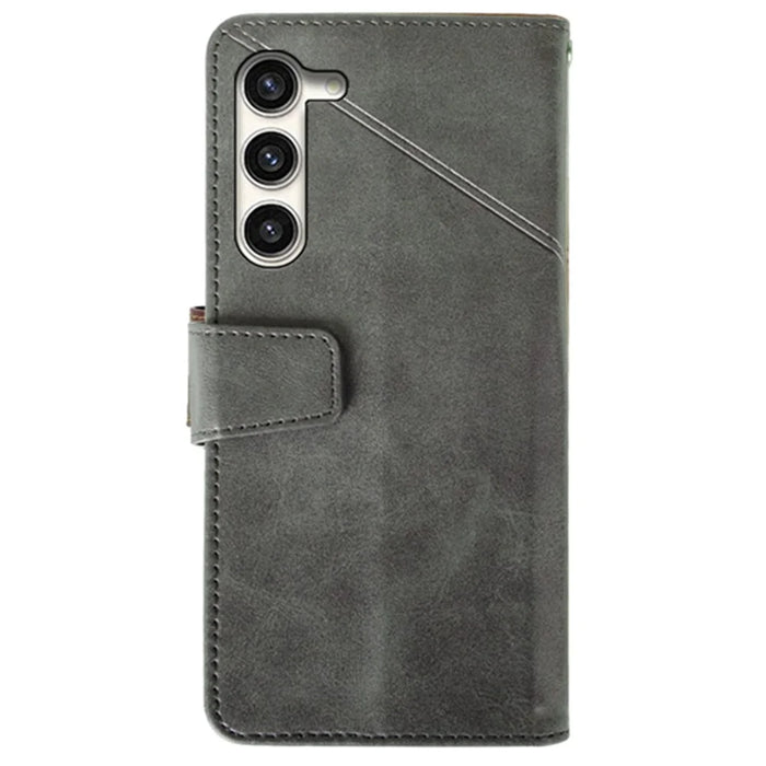 IDEWEI For Samsung Galaxy S24+ Calf Texture Leather Case Wallet Phone Cover - Black - 5