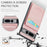FIERRE SHANN For Google Pixel 8 Pro Cell Phone Case PU+TPU Cover with Kickstand - Pink - 5