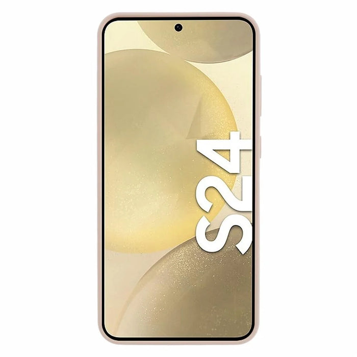 MERCURY GOOSPERY SOFT FEELING Series for Samsung Galaxy S24 TPU Cover Phone Case Matte Finish - Light Pink - 2