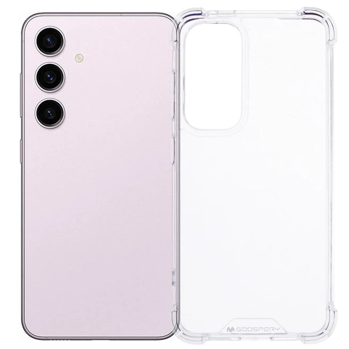 MERCURY GOOSPERY For Samsung Galaxy S24 TPU+Acrylic Case Anti-drop Corner Clear Phone Cover - 1