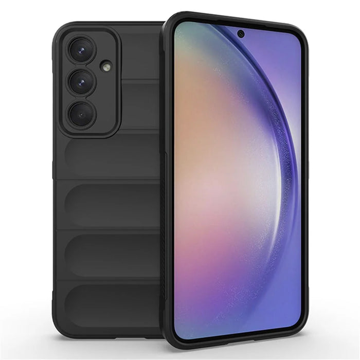 For Samsung Galaxy A35 5G Cell Phone Case Drop Protection TPU Cover - Black - 1