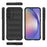 For Samsung Galaxy A35 5G Cell Phone Case Drop Protection TPU Cover - Black - 2