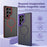 For Samsung Galaxy S23 Ultra Case Slim-Fit TPU+PC Protective Shell Magnetic Case - Wine Red - 2