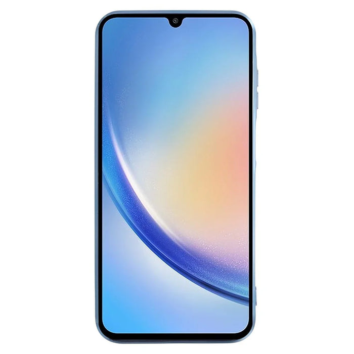 KADEM For Samsung Galaxy A15 4G / A15 5G Phone Cover Flower Pattern TPU Shockproof Case with Strap - Blue - 2