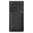 For Samsung Galaxy S24 Ultra Magnetic Case Leather Back Cover with Detachable Card Holder - Black - 3