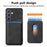 For Samsung Galaxy S24 Case Magnetic Case Leather Back Cover with Detachable Card Holder - Black - 5