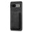 For Google Pixel 7 5G Case Magnetic Case Leather Back Cover with Detachable Card Holder - Black - 2