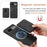 For Google Pixel 7 5G Case Magnetic Case Leather Back Cover with Detachable Card Holder - Black - 6