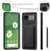 For Google Pixel 7 5G Case Magnetic Case Leather Back Cover with Detachable Card Holder - Black - 7