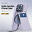 DUX DUCIS Rafi II Series for iPhone 13 Pro Phone Case Card Slots Cover RFID Blocking Protection - Purple - 4
