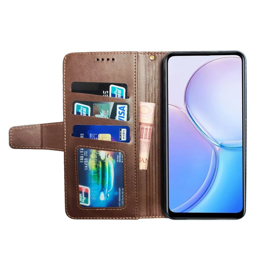 IDEWEI For Asus ROG Phone 8 5G / Phone 8 Pro 5G  Leather Case Calf Texture Wallet Phone Cover - Brown - 2