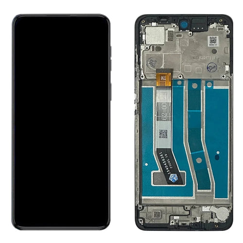 For Motorola Moto G54 5G Grade B LCD Screen and Digitizer Assembly + Frame Replacement Part (without Logo) - Blue - 1
