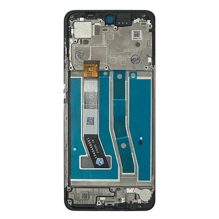For Motorola Moto G54 5G Grade B LCD Screen and Digitizer Assembly + Frame Replacement Part (without Logo) - Blue - 3