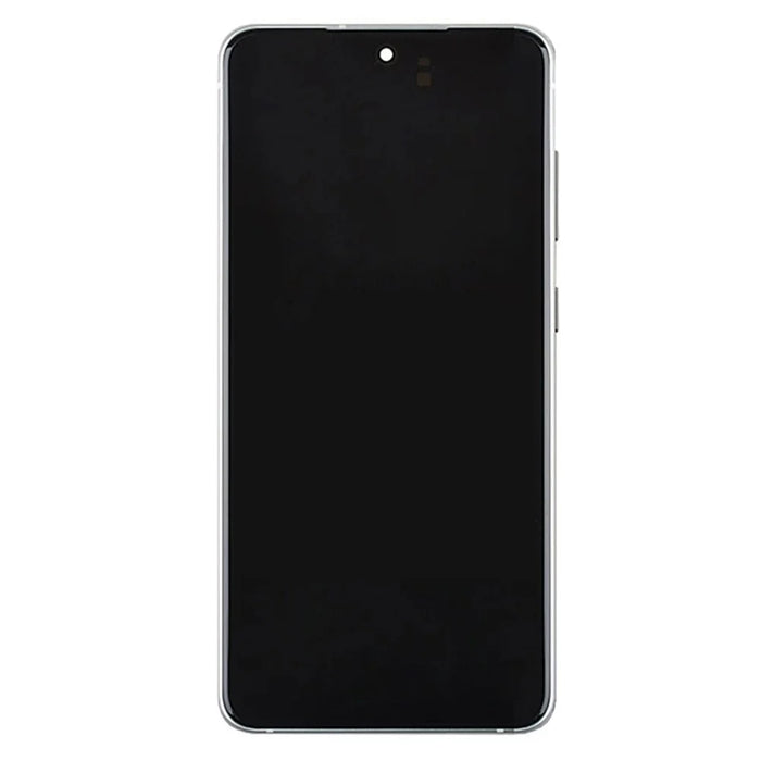 For Samsung Galaxy S21 FE 5G Grade B AMOLED Screen and Digitizer Assembly + Frame (without Logo) - White - 2