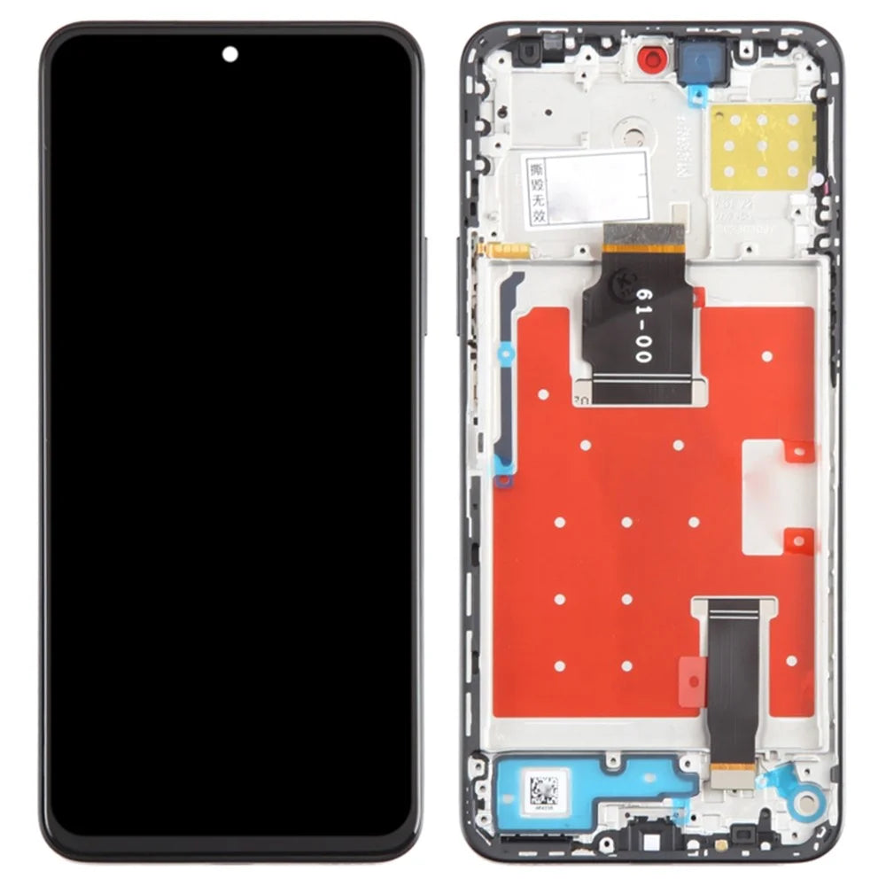 For Honor 90 Lite 5G Grade C LCD Screen and Digitizer Assembly + Frame Replacement Part (without Logo)  - Black - 1