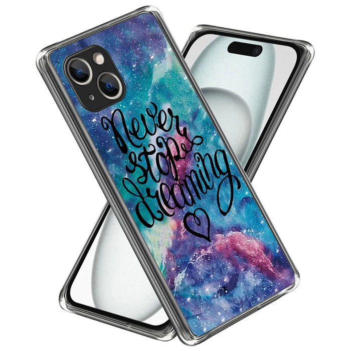 For iPhone 15 Plus TPU Case Pattern Printing Anti-scratch Phone Cover - Never Stop Dreaming - 1