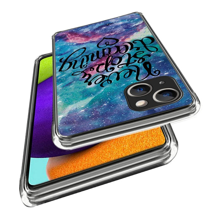 For iPhone 15 Plus TPU Case Pattern Printing Anti-scratch Phone Cover - Never Stop Dreaming - 2