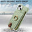 Y3 for iPhone 13 Wallet Case Ring Kickstand Zipper Purse Phone Cover - Mint Green - 4