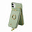 Y3 for iPhone 11 Phone Case Wallet Pouch with Card Slots Ring Holder - Mint Green - 3