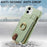 Y3 for iPhone 11 Phone Case Wallet Pouch with Card Slots Ring Holder - Mint Green - 4
