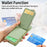 Y3 for iPhone 11 Phone Case Wallet Pouch with Card Slots Ring Holder - Mint Green - 6