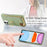 Y3 for iPhone 11 Phone Case Wallet Pouch with Card Slots Ring Holder - Mint Green - 7
