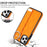 For iPhone 11 Pro Max Case Wave Pattern Wristband Kickstand PU+TPU Phone Cover - Orange - 5
