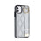 For iPhone 11 Case Wristband Kickstand Wave Pattern Anti-drop PU+TPU Phone Cover - Silver - 3