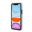 For iPhone 11 Pro Wave Pattern Cell Phone Case PU+TPU Wristband Cover - Silver - 2