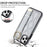 For iPhone 11 Pro Wave Pattern Cell Phone Case PU+TPU Wristband Cover - Silver - 5