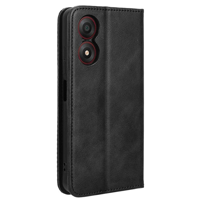 Wallet Case for ZTE Blade A34 Leather Phone Cover Magnetic Closing - Black - 7
