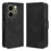 For Infinix Hot 40i X6528B Leather Wallet Phone Case with Multiple Card Slots - Black - 1