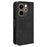 For Infinix Hot 40i X6528B Leather Wallet Phone Case with Multiple Card Slots - Black - 7