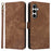 For Samsung Galaxy A35 5G Leather Wallet Case RFID Blocking Phone Cover - Brown - 1